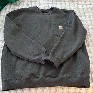 NWOT men's carhartt gray crew neck size XL